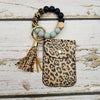 Tassel Card Case  Bracelet Keychain: Leopard