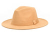 Solid Retro Fedora Brim Hats